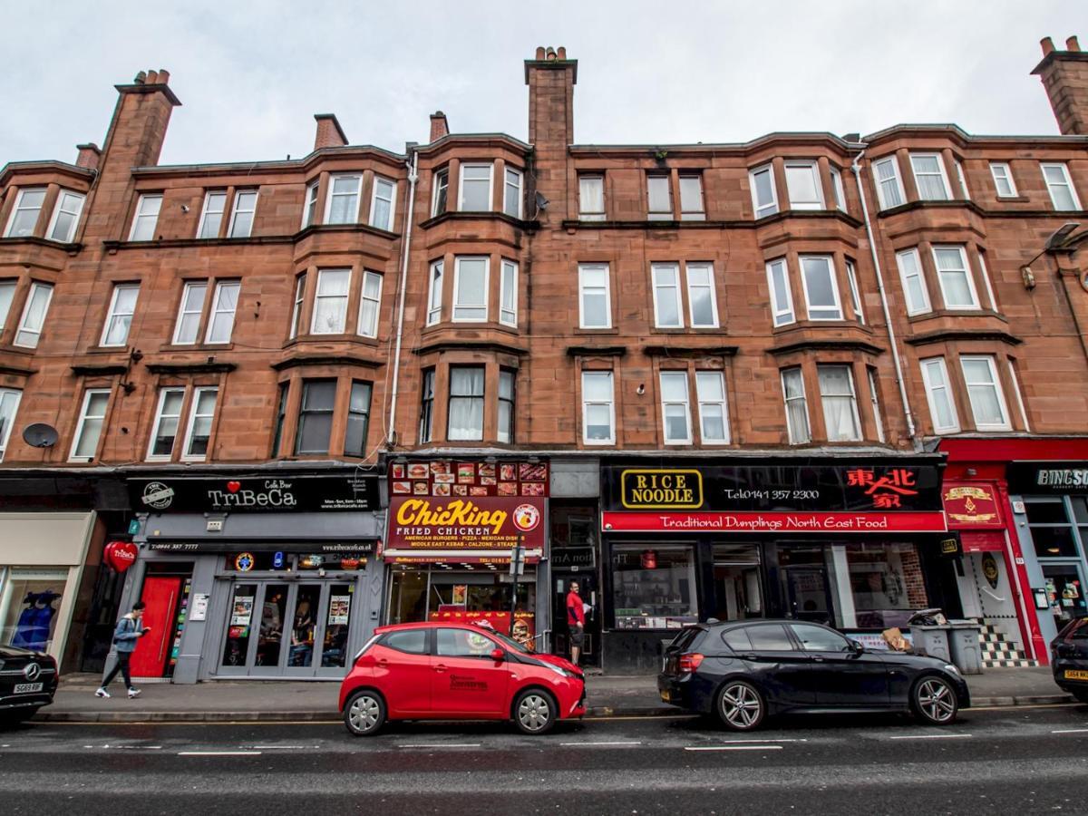 Modern 1BR Apartment in Heart of West End Glasgow Exterior foto
